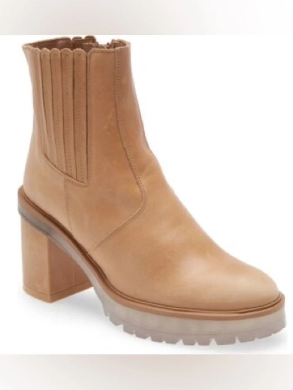 Free People James Chelsea Tan Leather Boot